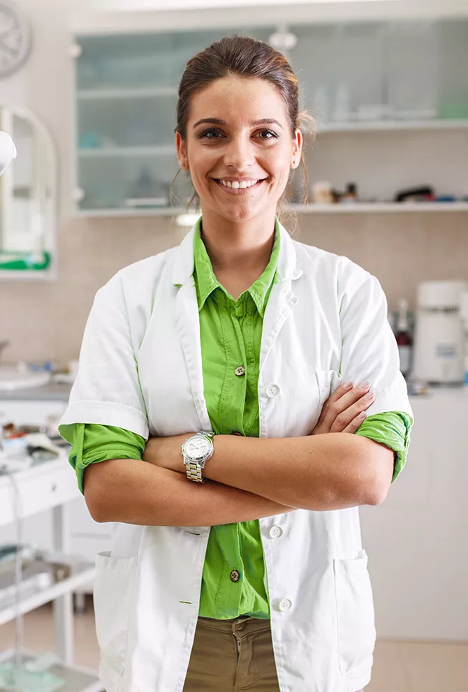 Happy Woman Dentist Happy Woman Dentist