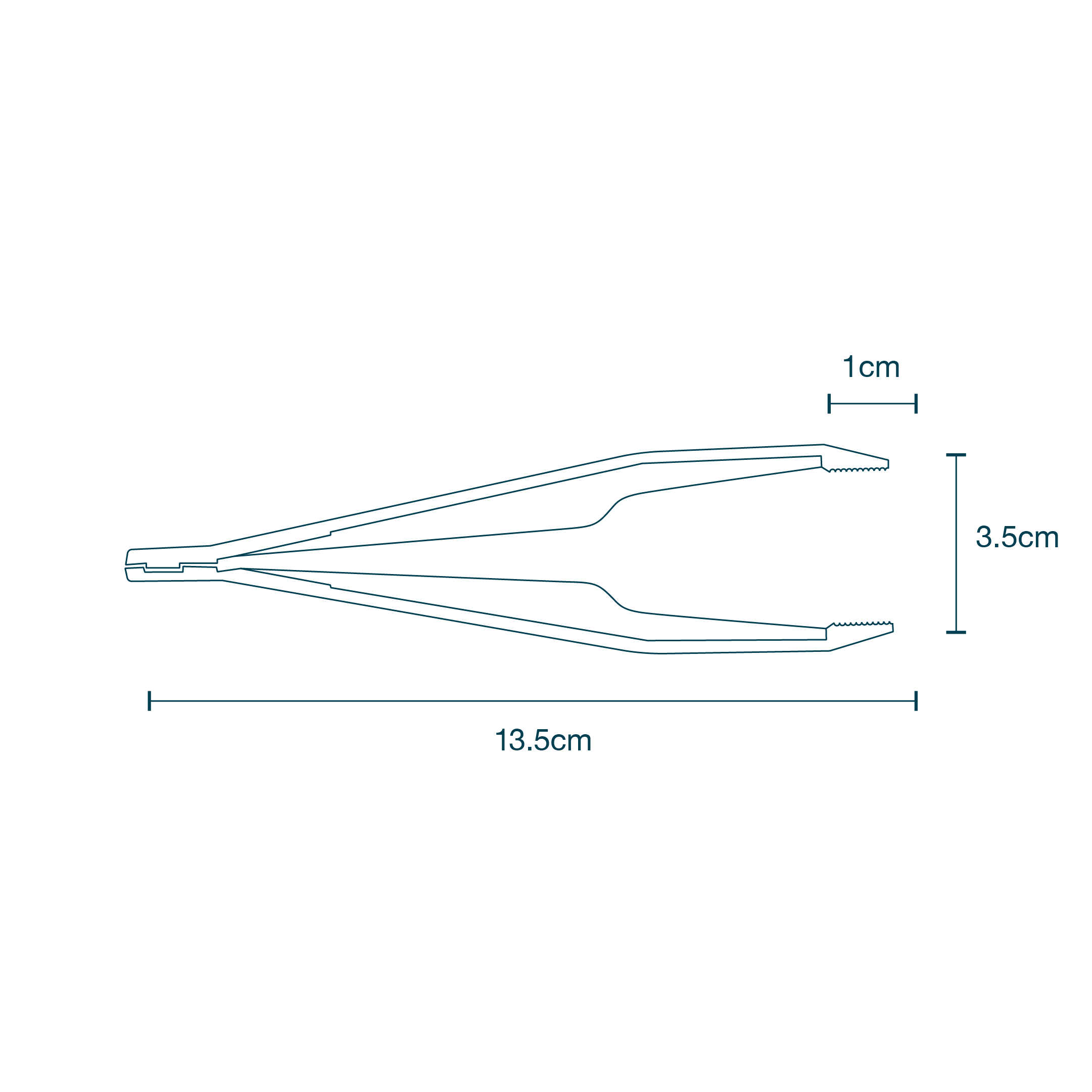 CC095 – Fine Tip Tweezer Side View