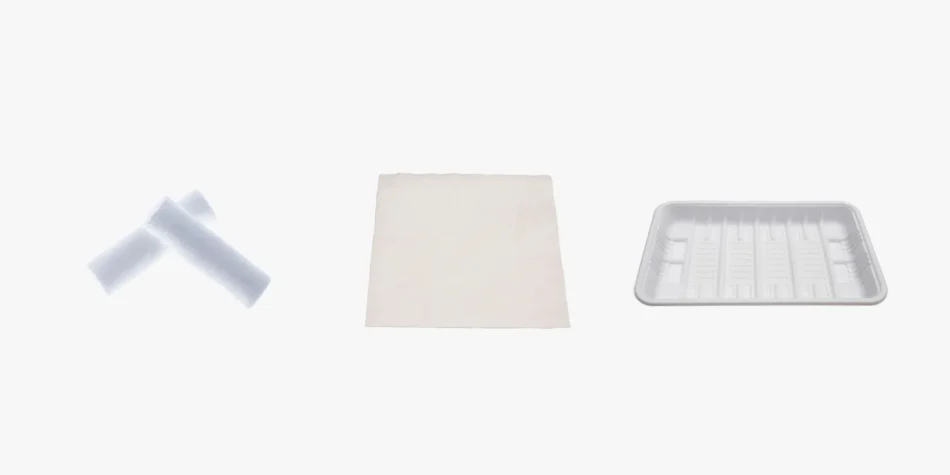 D3550 – Cotton Roll No. 2 & Tissue wipe & Tray